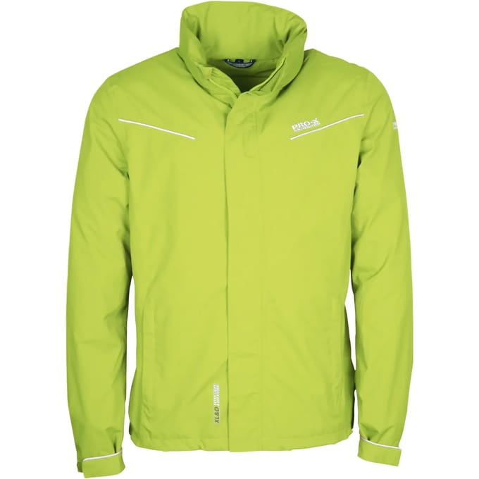Pro-x Elements Outdoorjas Dexter Heren Polyamide Neongeel Mt 4xl