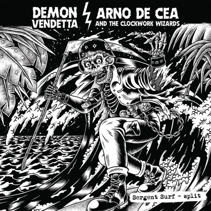 Demon Vendetta & Arno De Cea - Sergent Surf (10" LP)