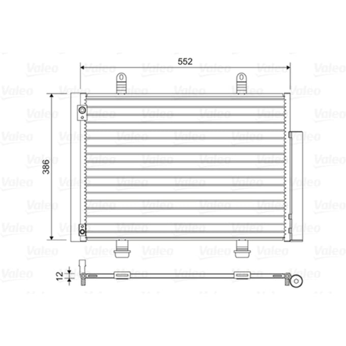 Condensator, airconditioning VALEO 814418