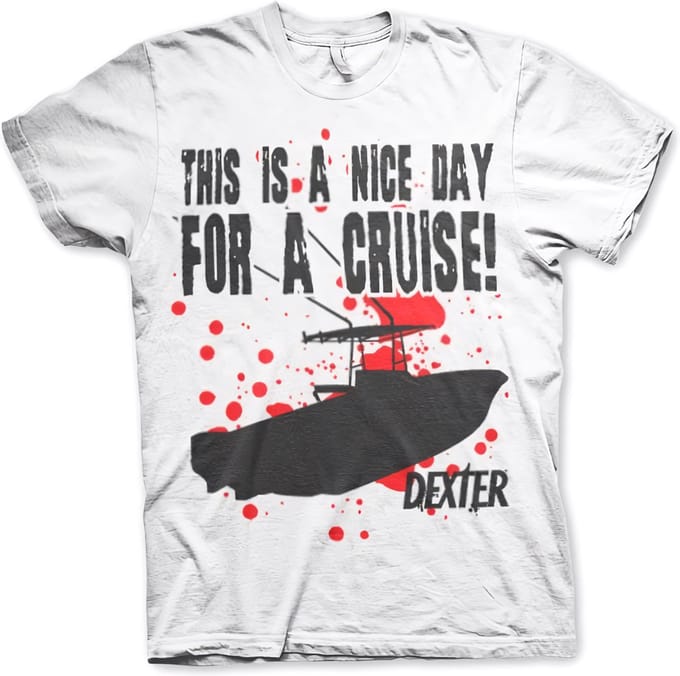 Dexter Heren Tshirt -L- A Nice Day For A Cruise Wit