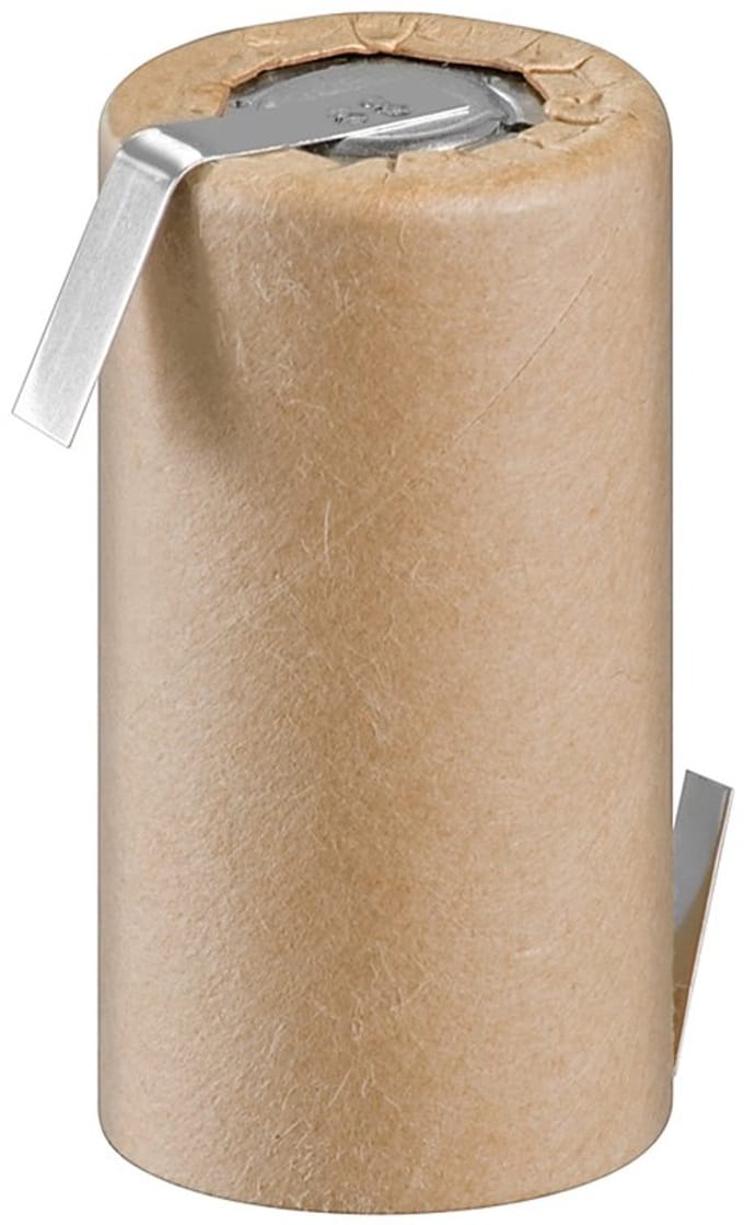 Goobay Sub-C, 1500 mAh, Soldeerstrip (Z) oplaadbare batterij, 1 stk. onverpakt, Nikkel-metaalhydride-accu (NiMH), 1,2 V, met kartonnen mantel