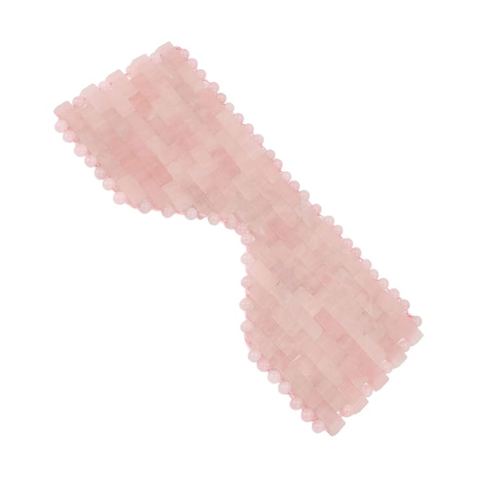 Roze Stenen Oogmasker Comfortabel SPA Koelend Polijstend Oogmasker voor Thuis en SPA Centra white