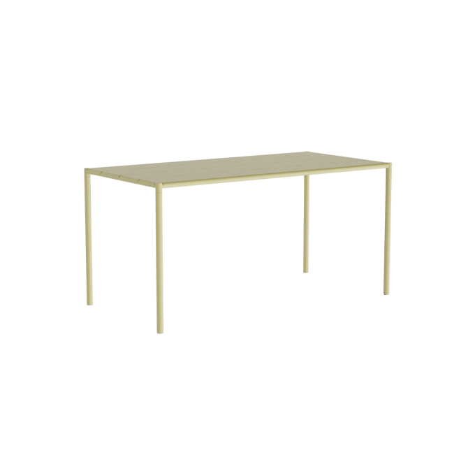 NINE Sinus tuintafel - yellow - 151 x 75,5 cm