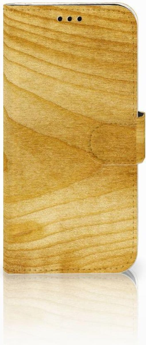 Samsung Galaxy J5 2017 Book Style Case Licht Hout