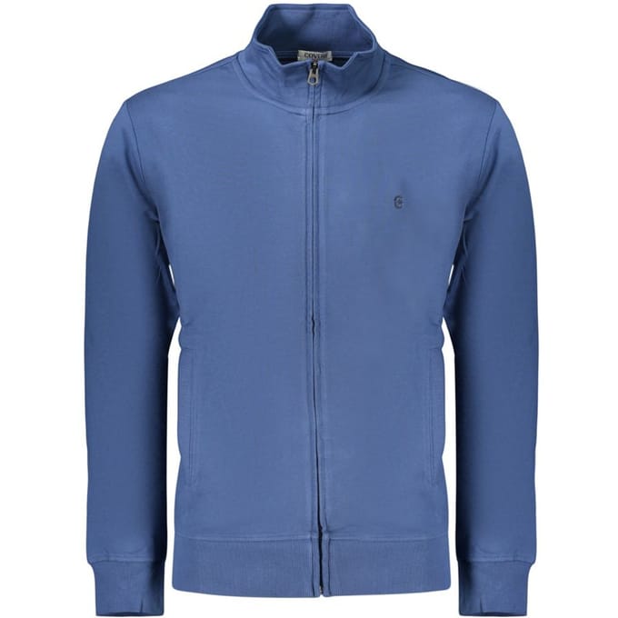 Coveri Beweeglijke Blauwe Katoenen Heren Sweatshirt