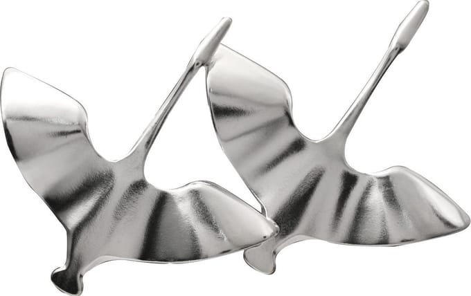 AuBor ®. Broche. Zilver. Het zwanenpaar.