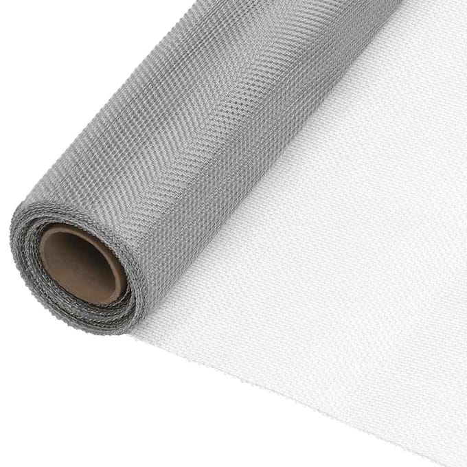 vidaXL - Gaasjes - 60 - x - 1000 - cm - Roestvrij - staal - 304 - zilver