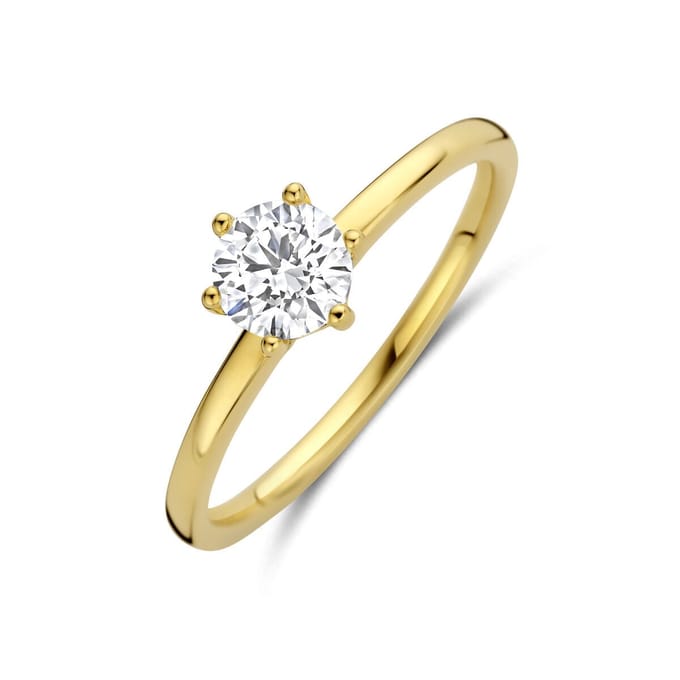 14K Geelgouden Ring Lab Grown Diamant 0.50ct F VS – 4035442