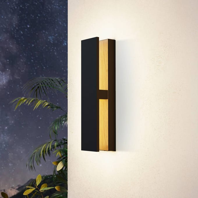EGLO Costorio LED buitenwandlamp, indirect, zwart