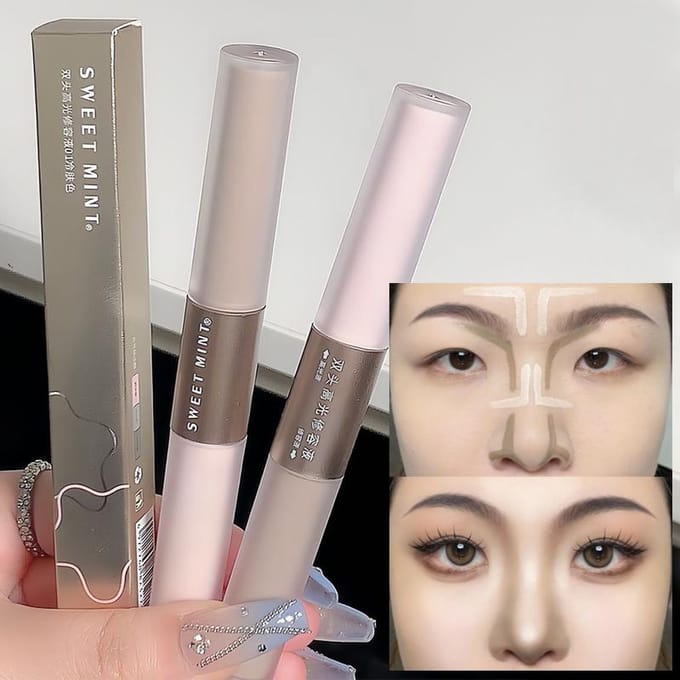 Concealer Pasta Pen Cementgrijs Stereo Neusschaduw Make-up Pen white