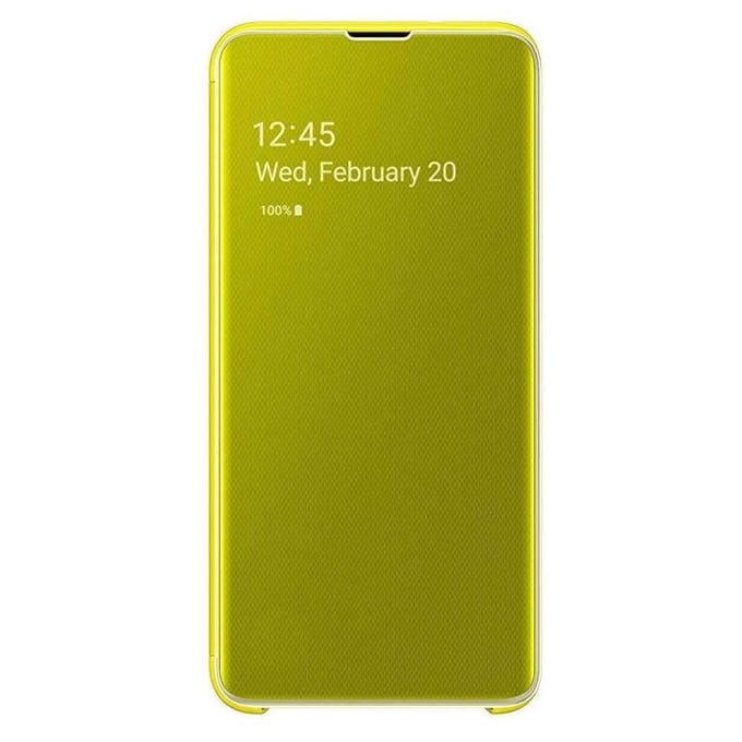 Samsung clear view cover - geel - voor Samsung Galaxy S10e
