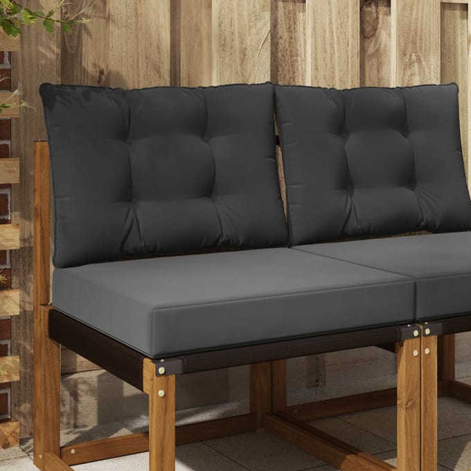 vidaXL - Buitenbankkussen - Polyester - Antraciet - 60 - x - 50,5 - cm
