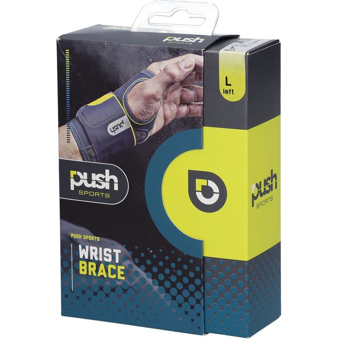 Push Sports Polsbrace - L - Links - Grijs