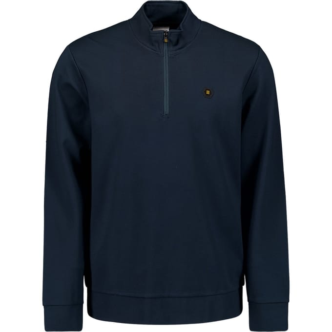 No Excess Sweater Half Zipper Deep Blue Größe: S | Pullover Outlet | Herren | Blau