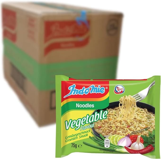 Indomie Vegetable Instant Noodles – Double Pack 2 × 40 – Bulk 80 Packs