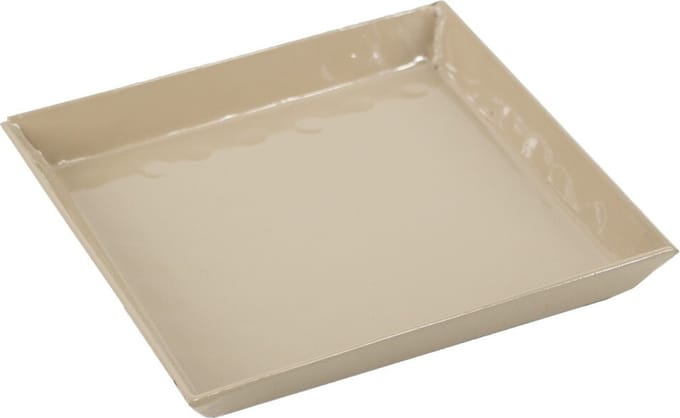 HomeBound by KY | Tray vierkant hammered beige | 10x10x2cm | tray/dienblad beige vierkant