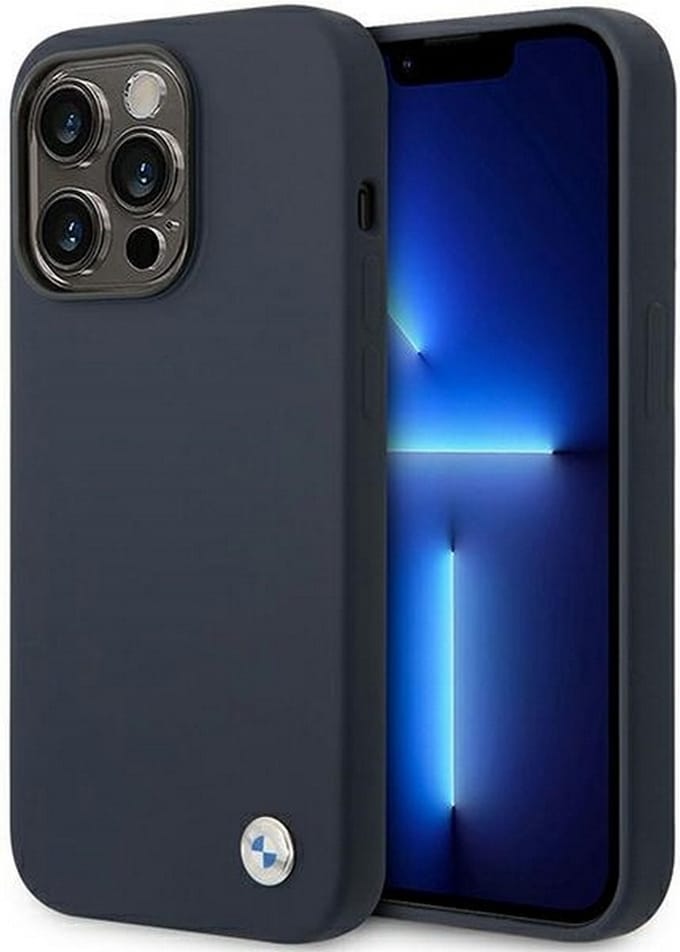 BMW Silicone Back Case - Geschikt voor Apple iPhone 14 Pro (6.1") - Blauw