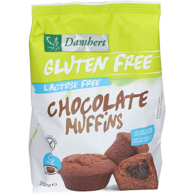 Damhert Chocolade Muffins Glutenvrij 152,5 Voeding
