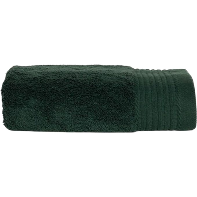 The One Towelling Handdoek Deluxe 50 (Donkergroen)