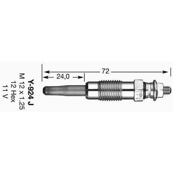 Gloeibougie D-Power 1 NGK 7906