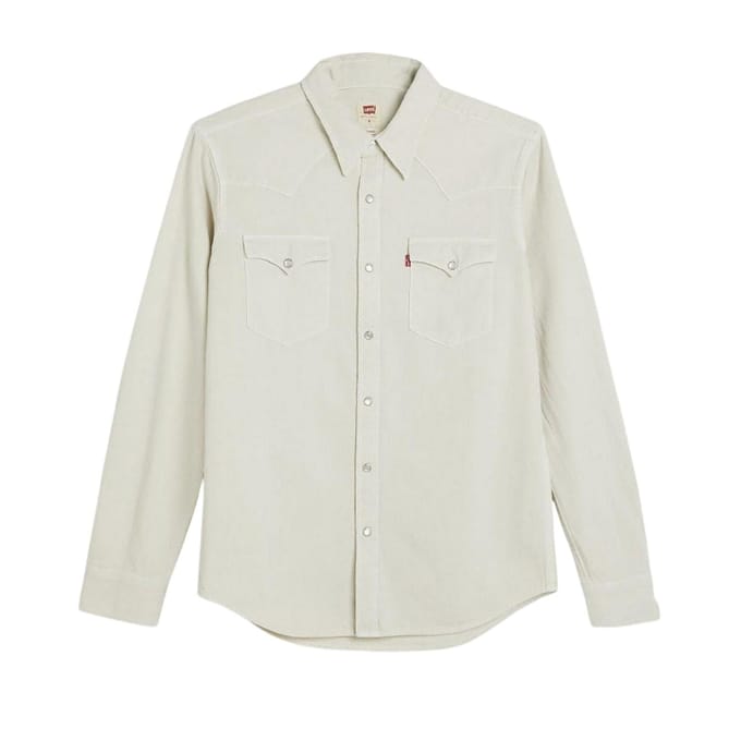 Levis Western Regelmatig Overhemd Heren (Zilveren berk)