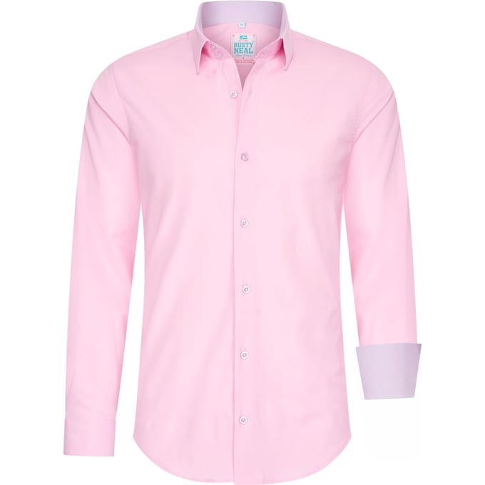 Pastelkleurig overhemd S - 6XL Slim Fit Katoenen stretch