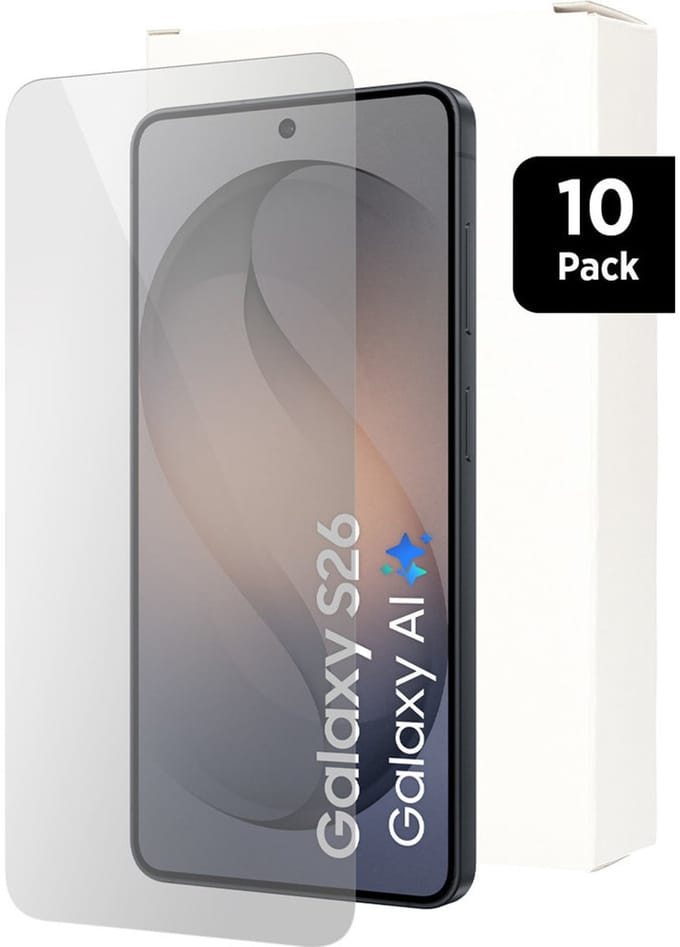 Mobiparts Screenprotector geschikt voor Samsung Galaxy S26 - Gehard Glas - Anti-bacterieel -