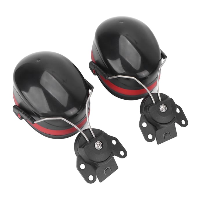 Gehoorkappen voor veiligheidshelmen Geluidsreductie Geluidsisolatie Gehoorbescherming Helm Bevestigbare gehoorkappen black