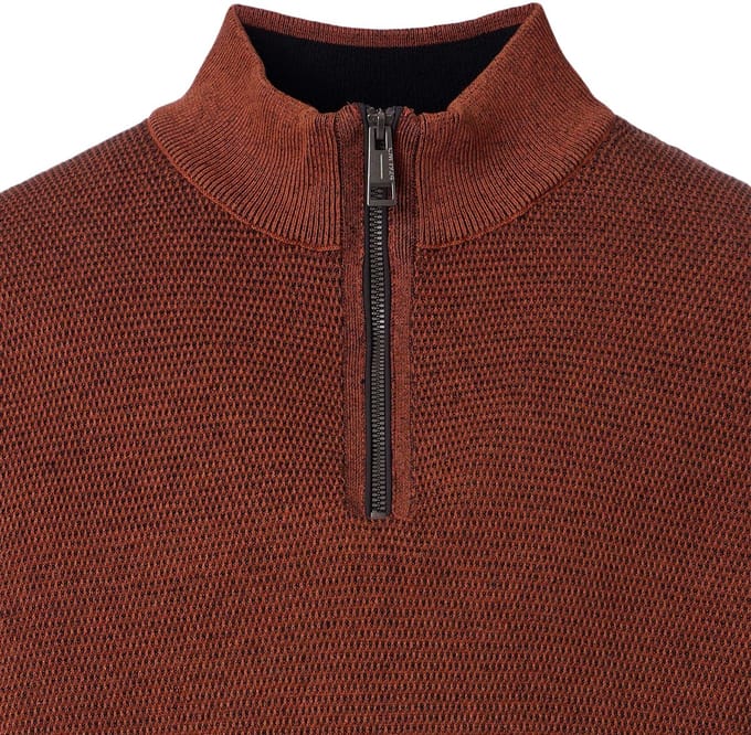 CASA MODA comfort fit schipperstrui - bruin