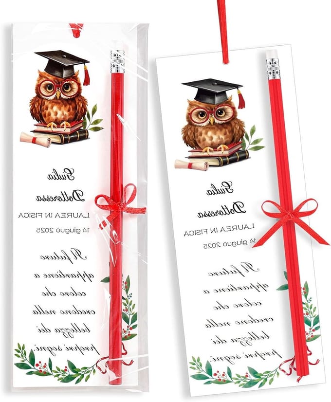 Dailygoods- Tafelkaarten 30 stuks - Bladwijzers voor afstudeerfeest
