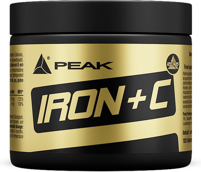 Peak Iron + C (120) Unflavoured - Vitaminen, mineralen & gezondheid - Vitaminen & Mineralen Complex