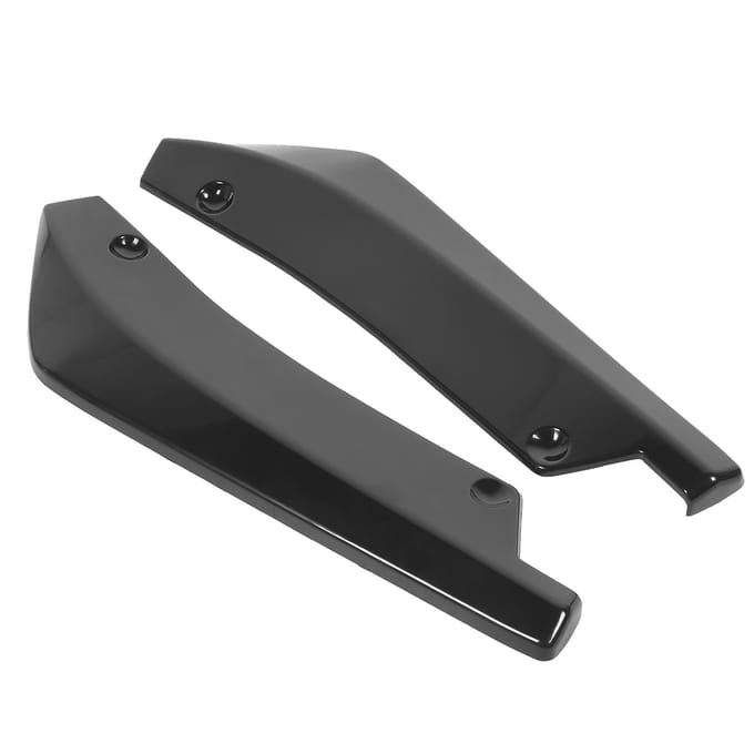 2 stuks Achterbumper Lip Diffuser Spoiler Krasbeschermer Glanzend Zwart Universeel voor Auto gray
