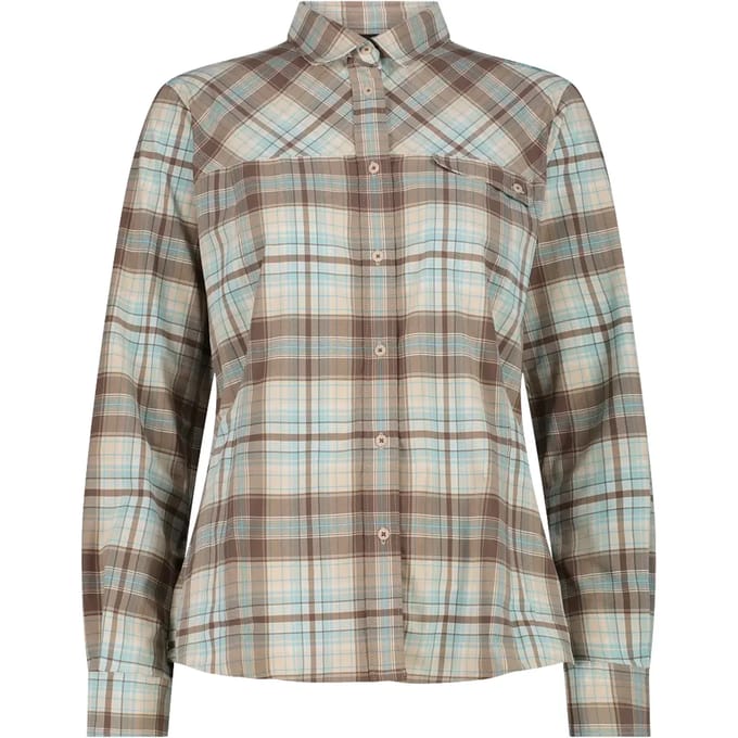Dames lange mouwen geruit shirt CMP