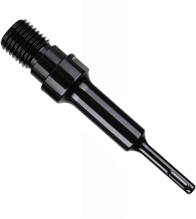 SDS-Plus Adapter - Kernboorverlenging Booradapter - Boren in Steen - 1 1/4 inch UNC Schroefdraad - 190 mm Lengte - Zwart