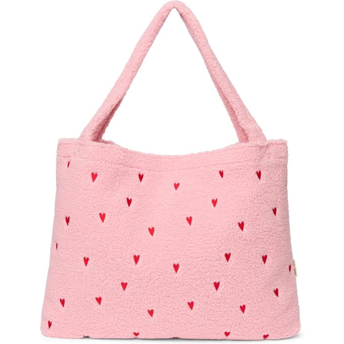 Studio Noos Teddy Mom Bag shopper light pink hearts