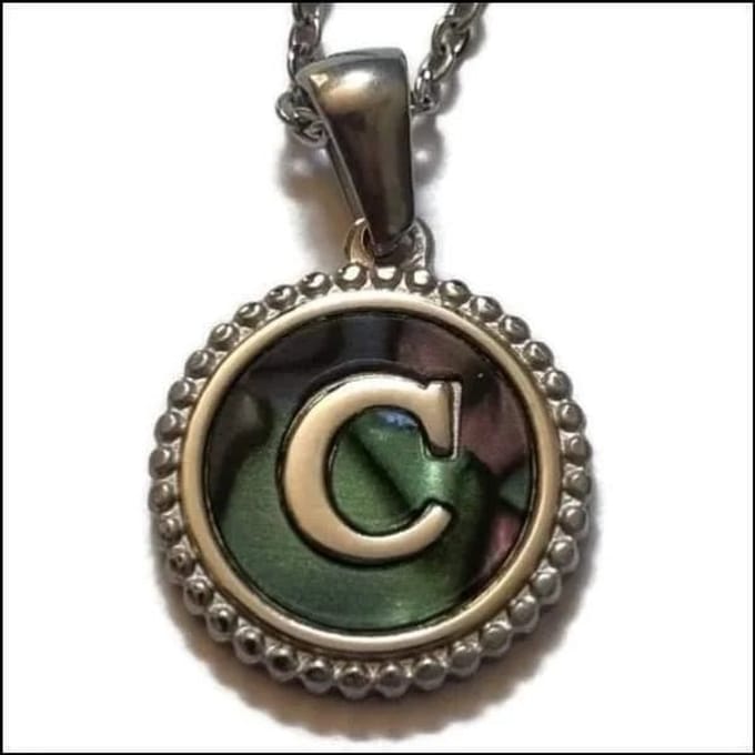 Aramat Jewels - Halsketting abalone schelp - initiaal ketting letter C