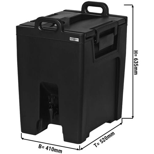 GGM Gastro Thermo Getränkebehälter mit Hahn - 40 Liter - schwarz