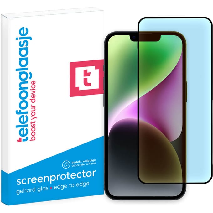 iPhone 15 Plus Anti Blue Light screenprotector gehard glas Edge to Edge