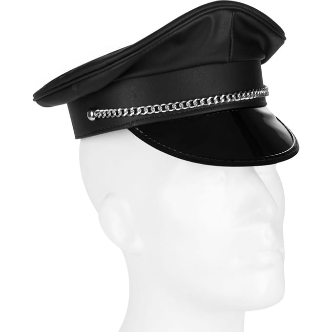 Rimba - Kinky Politiepet - Zwart - Maat S/M