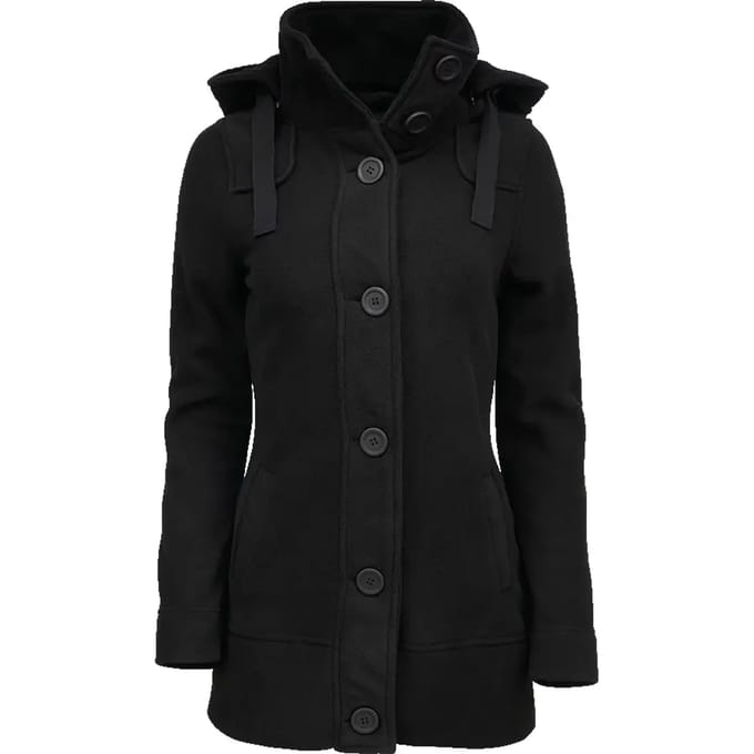 Brandit Tussenseizoensjas - Square Fleece - S tot 4XL - voor Vrouwen - zwart