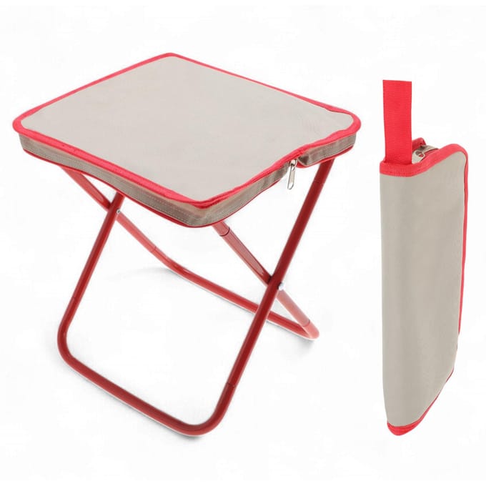 Opvouwbare visstoel 33x28cm rood