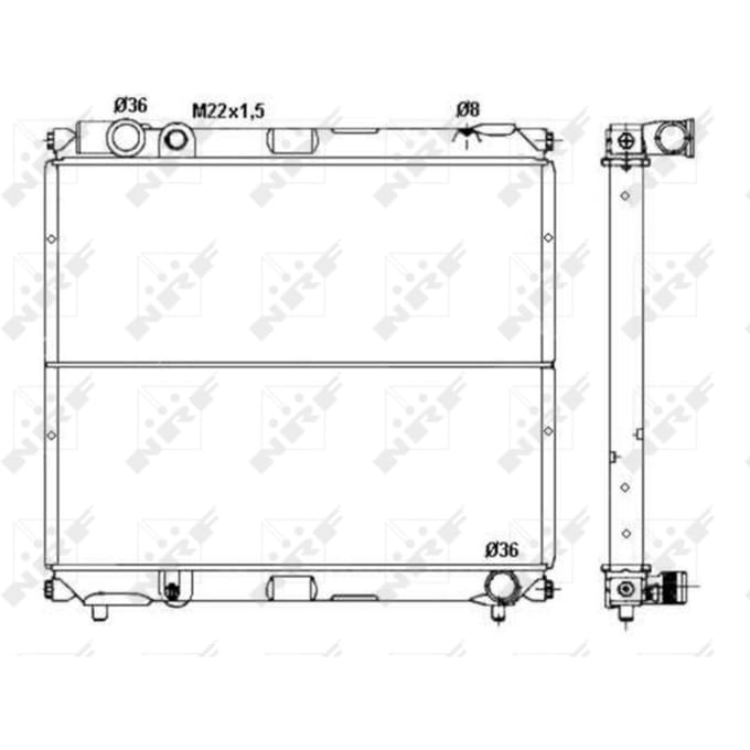Radiator, motorkoeling NRF 50433