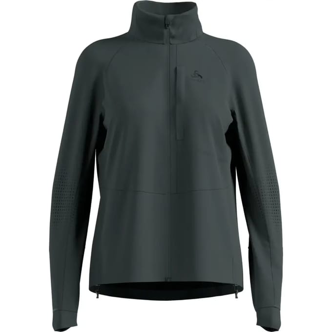 Odlo Zeroweight Pro Warm Reflective Hardloopjas Dames-Olijf