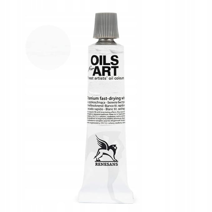 Olieverf Olej voor Kunst 20ml - Titaanwit