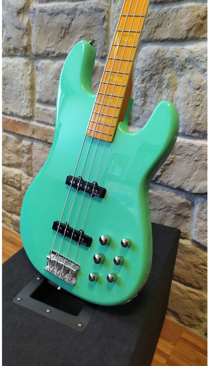 Markbass GV4 Gloxy Val Surf Green CR MP - Elektrische basgitaar