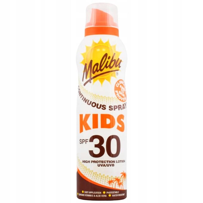 Malibu Kids Continuous SPF 30 Zonnebrand Spray - 175 ml