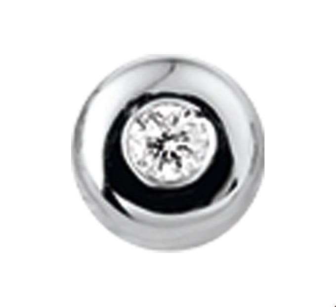 Huiscollectie 4102145 Witgouden hanger met diamant