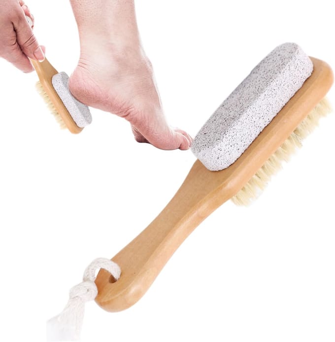 Voet Puimsteen - Voet Scrubber - Voeten Reinigen - Dubbelzijdig Ontwerp - 17 cm - Niet gespecificeerd
