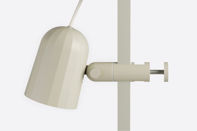 HAY klemlamp Noc Clip, wit, metaal, stekker, E14