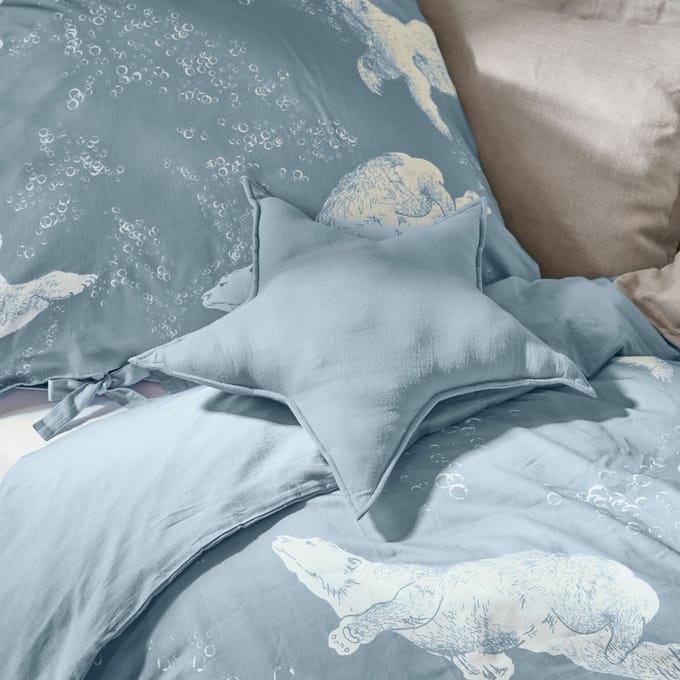 LOBERON Kussen Étoilie blauw
